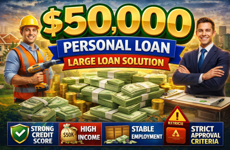 $50,000 Personal Loan – Get Approved Fast with Low Interest Rates